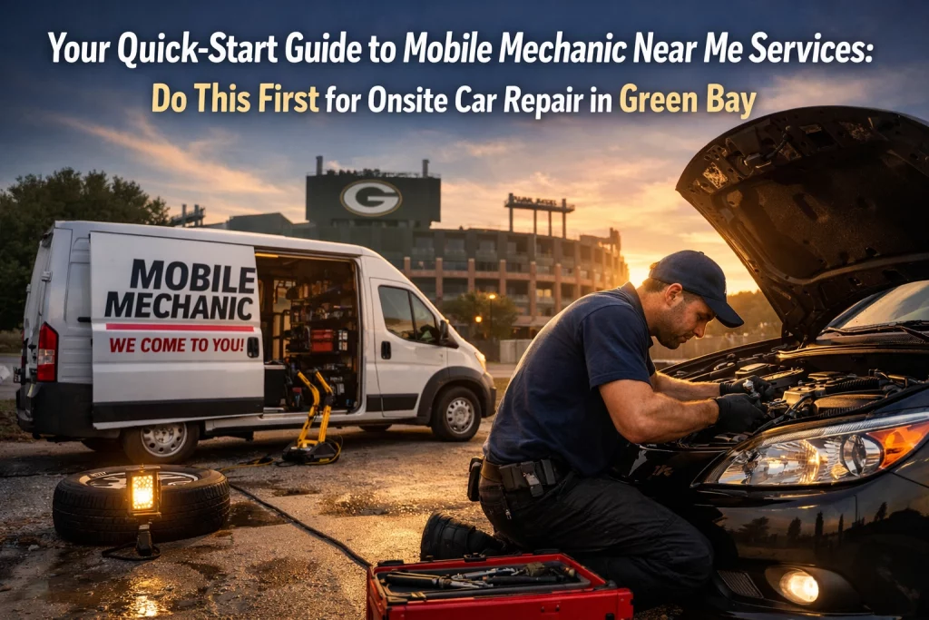 Your Quick-Start Guide to Mobile Mechanic Near Me Services: Do This First for Onsite Car Repair in Green Bay